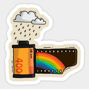 Rainbow Film Roll Sticker